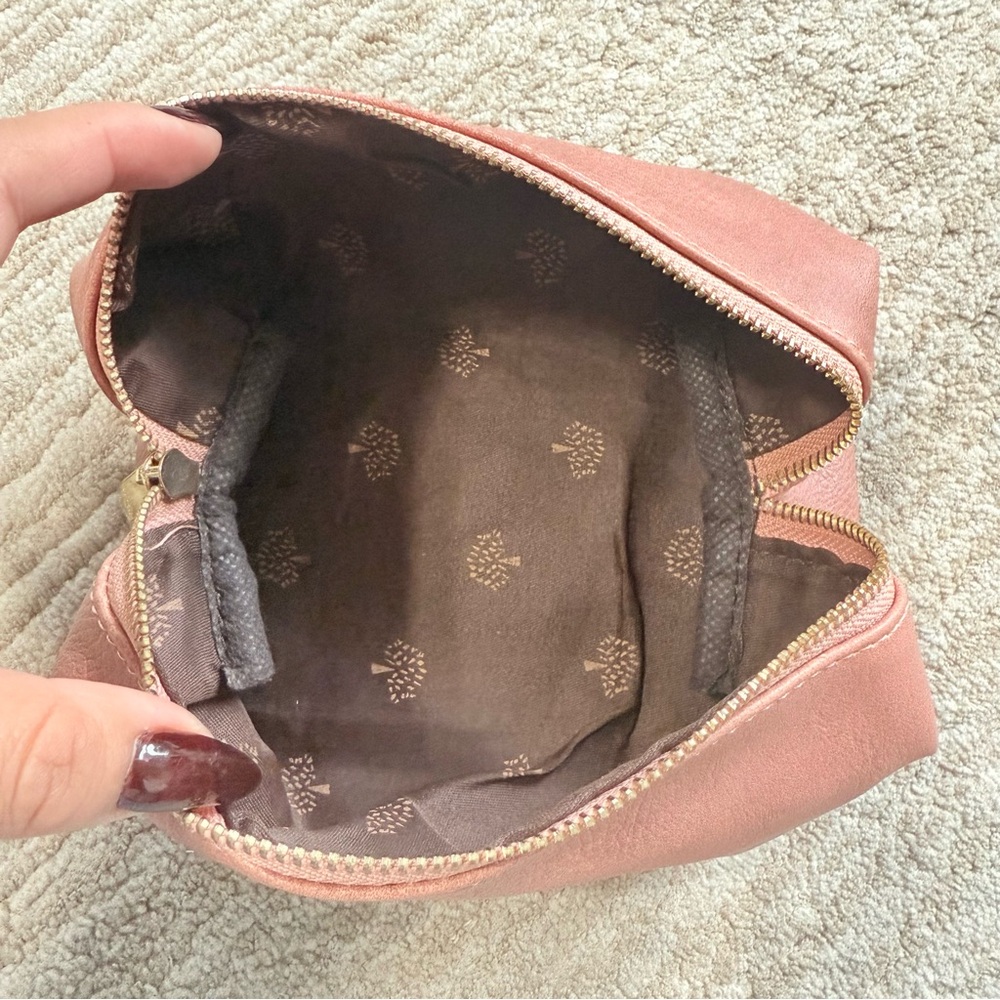 Mulberry Dusty Rose Leather Personal Pouch Bag with Gold Hardware - Picture 8 of 11